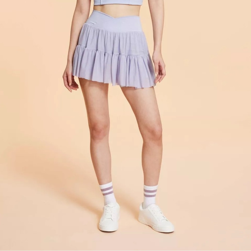 Blogilates Women's Ballerina Skort Purple Size Large - NWT